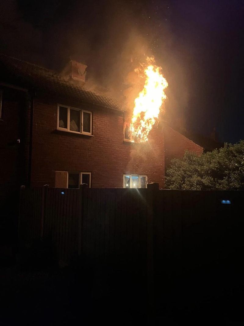 Other image for Quick-thinking dad saves son from blaze
